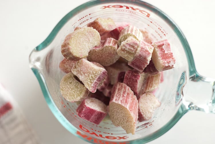 frozen rhubarb