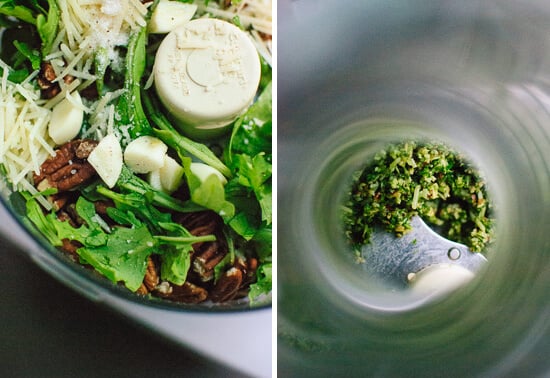 arugula-pecan pesto