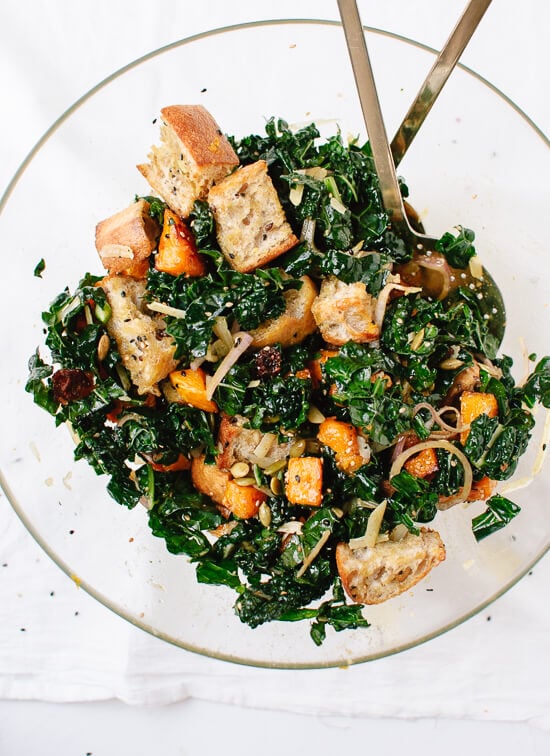 Winter panzanella recipe - by @cookieandkate