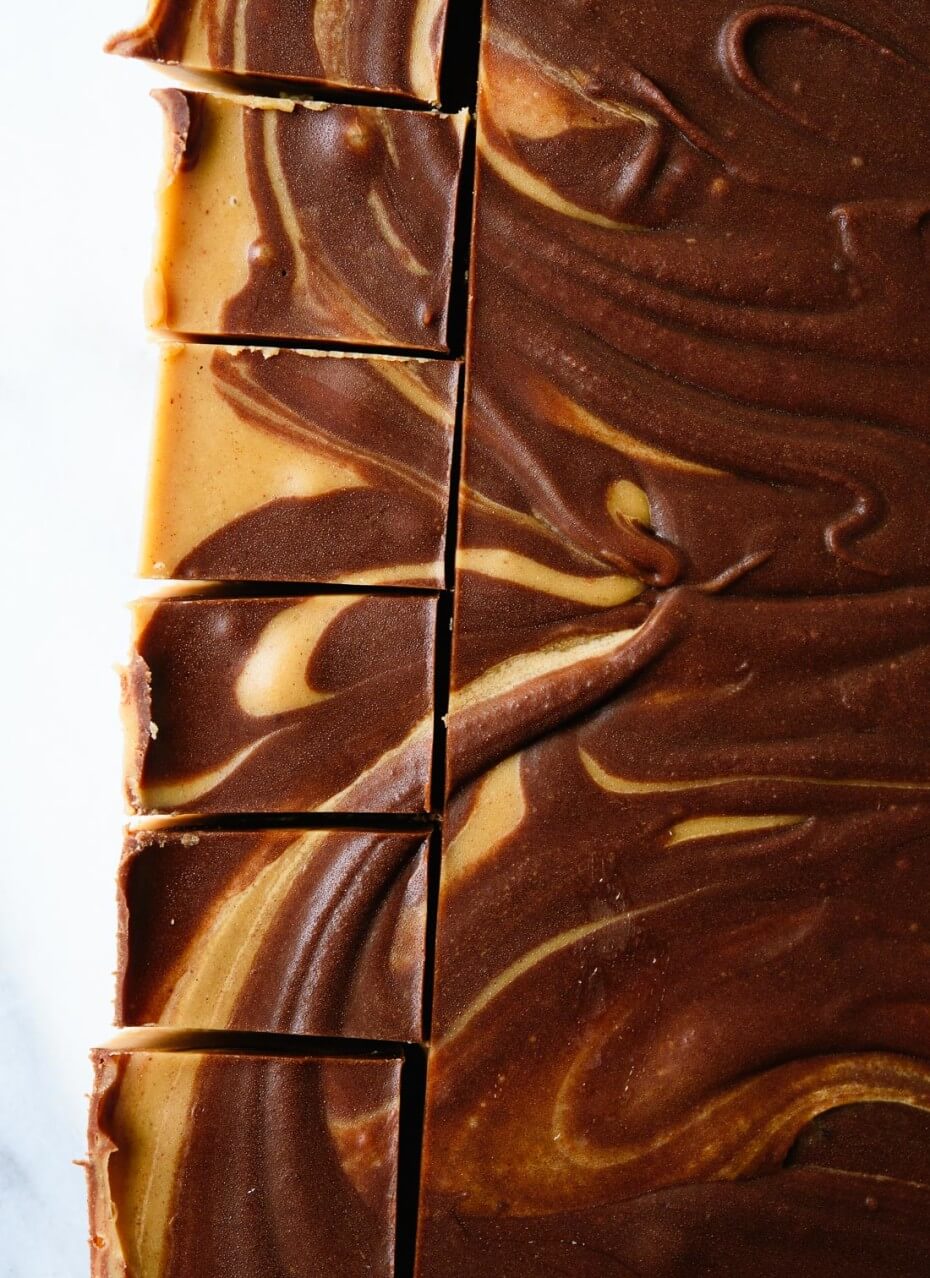Chocolate peanut butter freezer fudge