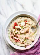 Ultra creamy, toasted steel-cut oats. Learn how to cook a batch that lasts all week! cookieandkate.com