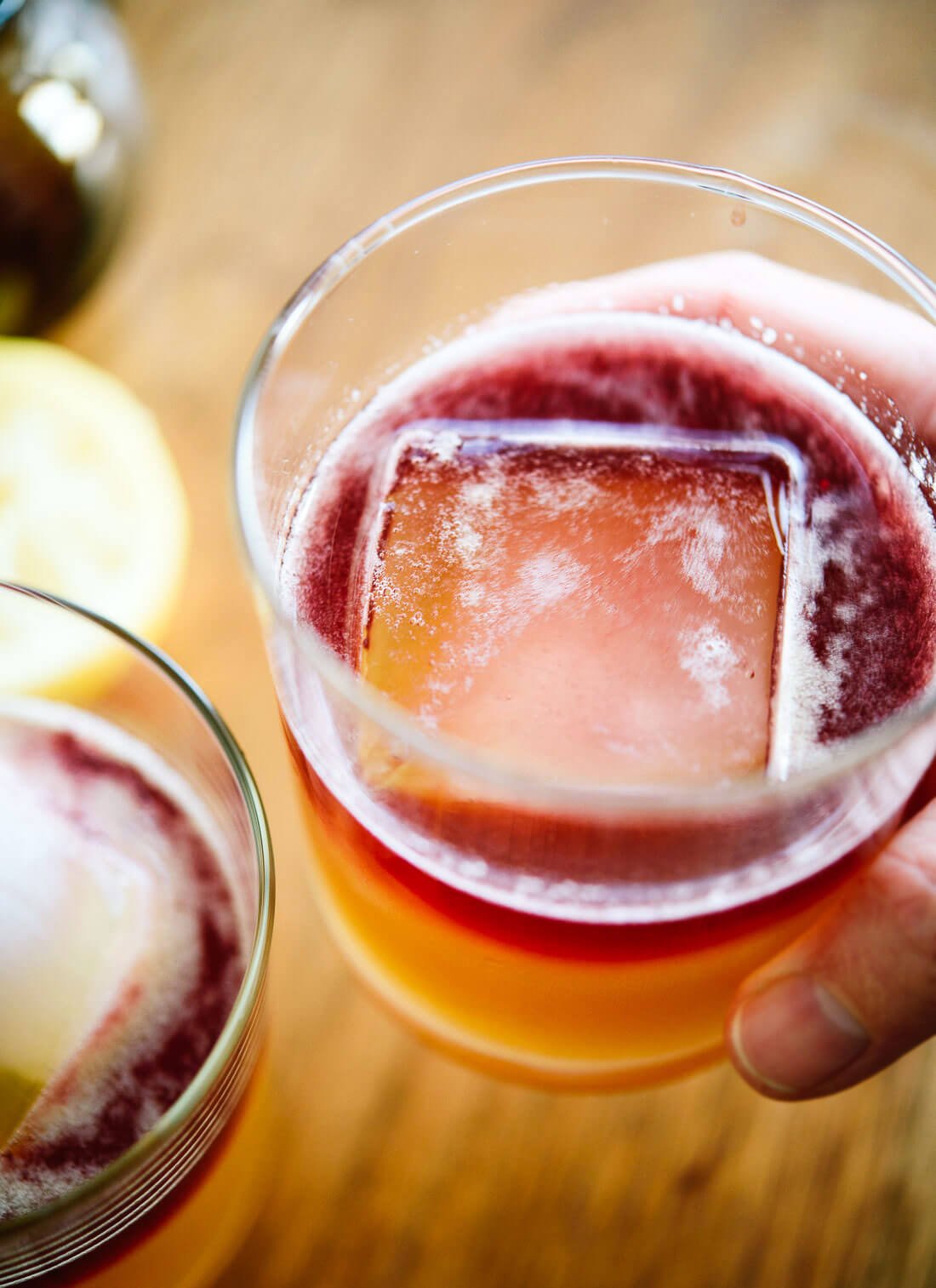 Amazing maple-sweetened New York sour cocktails - cookieandkate.com